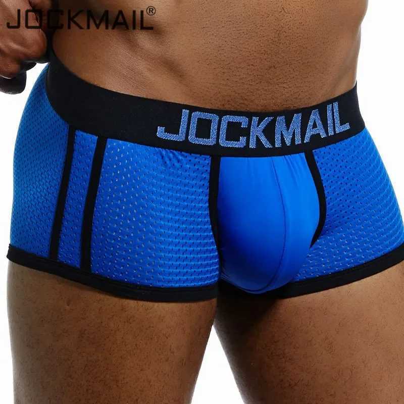 Jockmail brand underwear mens breathable mesh mens boxer mens underwear X241207