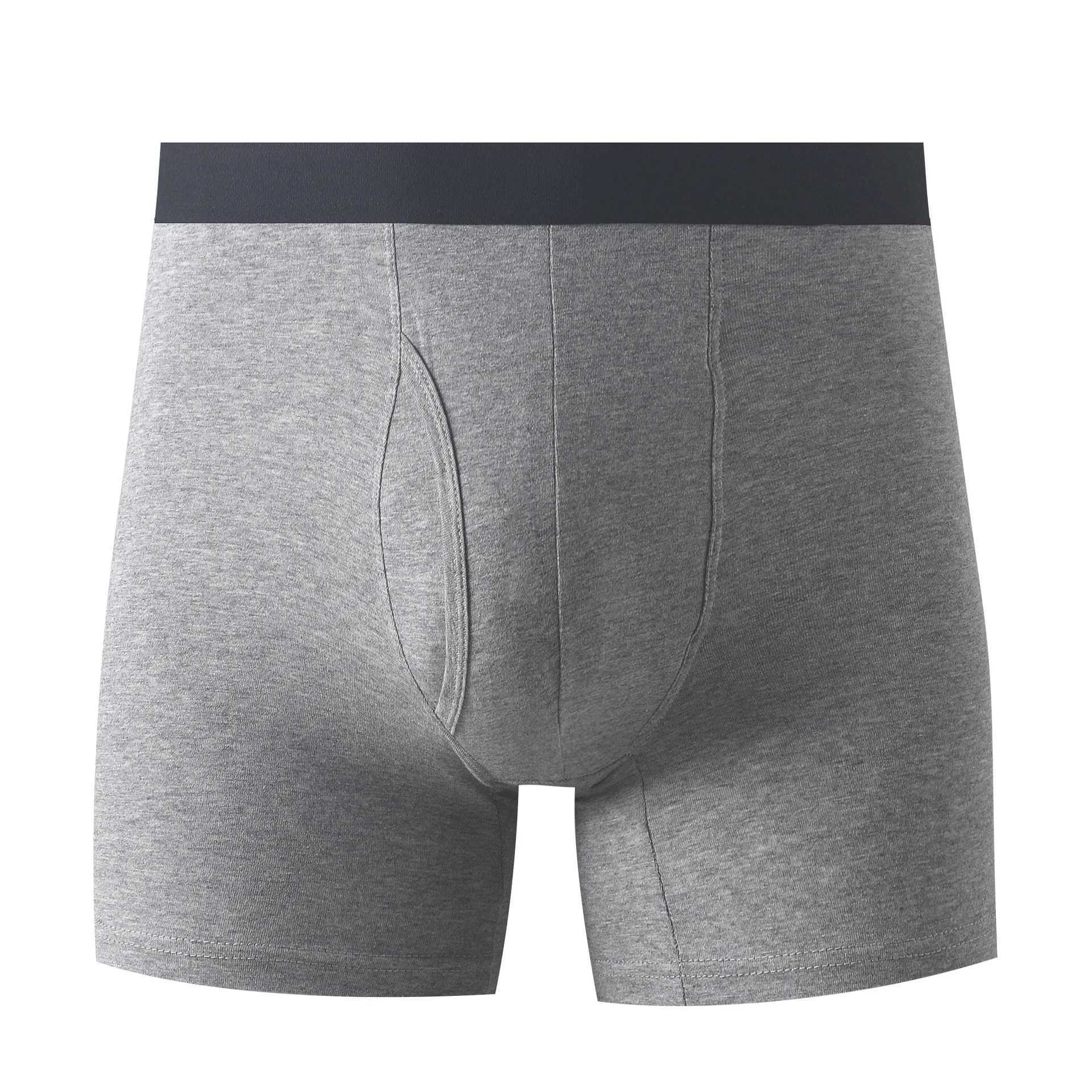 2 pieces of mens medium length boxing shorts underwear cotton mens underwear long sleeved wear-resistant leg plus size mens underwear shorts X241207