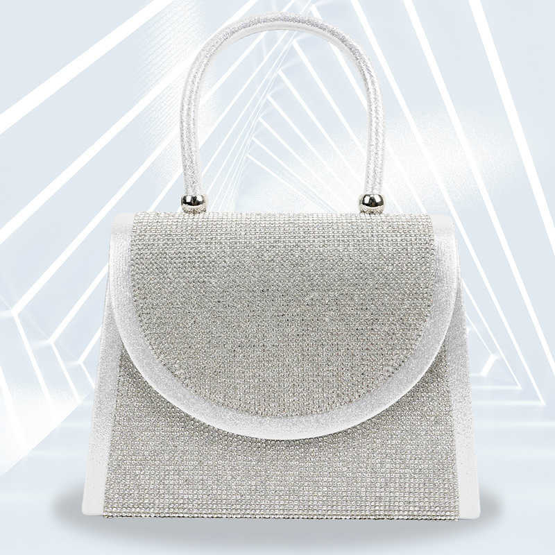Clutch Bag New Fashionable Diamond Handbag for Womens Banquet Handheld Dress Evening Dress Ktv Princess Bag 240920