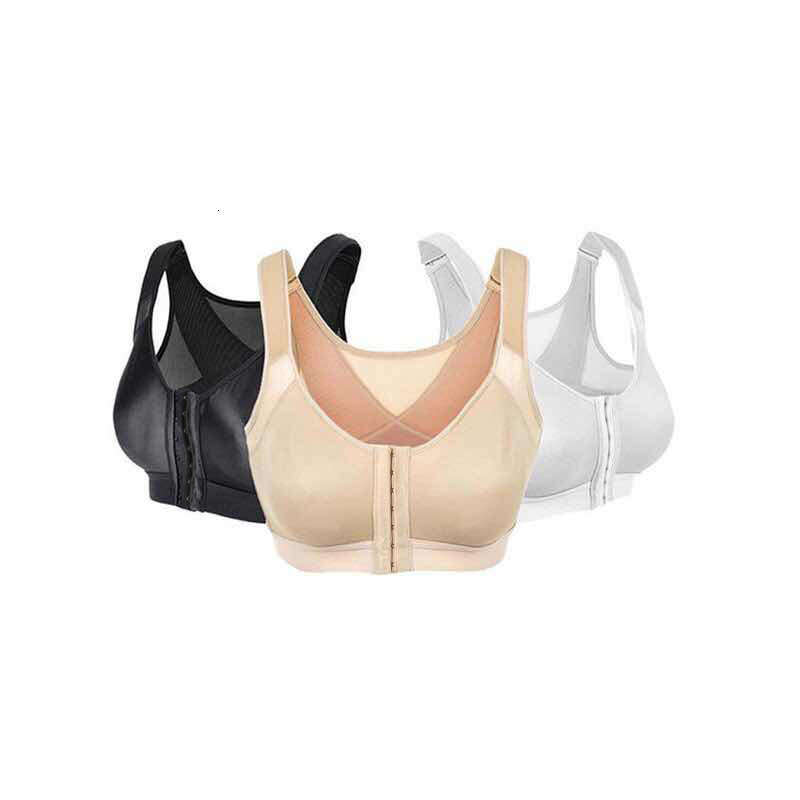 Front button gathering without steel ring corrective bra, running yoga women's sports vest wholesale 2024 new style, chic and elegant clothing