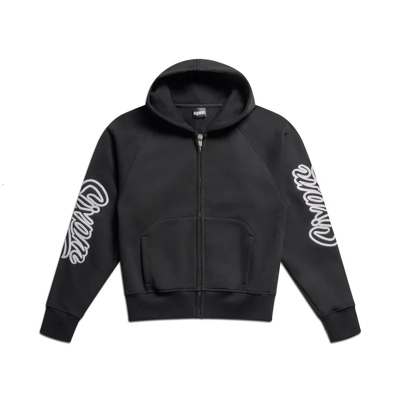 Streetwear Hoodies Sports Pants Two Piece Set Mens Hip Hop Alphabet Embroidered Oversized Zipper Hoodies Sports Sweaters Casual Pants 241205