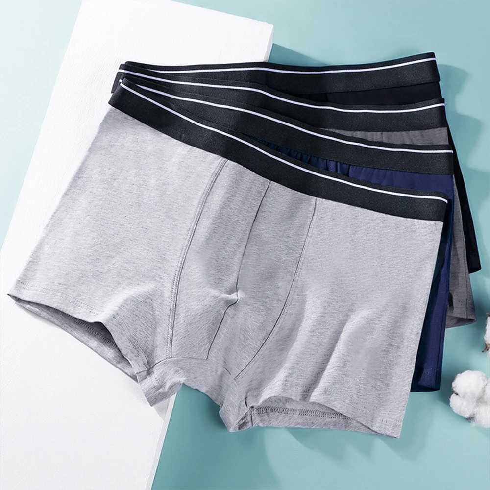8 pieces/batch mens underwear pure cotton underwear boxing shorts breathable and comfortable plus size mens underwear boxing shorts L-4XL X241207