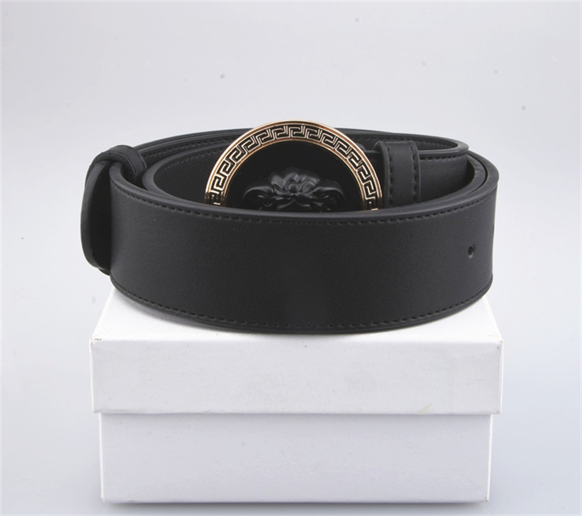 mens belt belts for women designer 3.8cm width belts classic luxury brand belt Medusa buckle black solid color belts man and fashion belt simon belt ceinture luxe