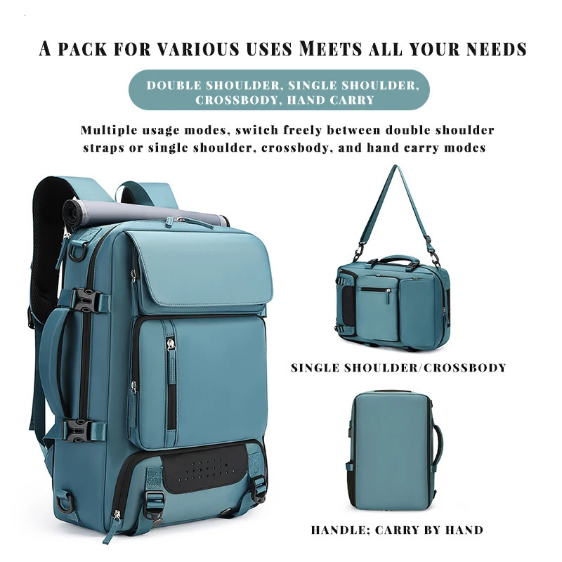 Travel backpack for women large capacity ultra lightweight multifunctional luggage bag handheld crossbody travel 241203