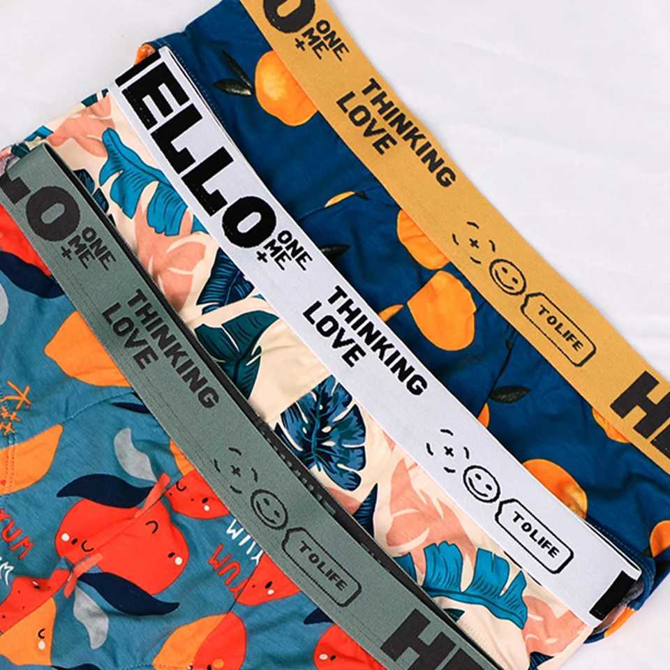 1 piece of 50-90KG mens high elasticity underwear fashionable boxer underwear breathable and soft mens shorts comfortable plus size X241207