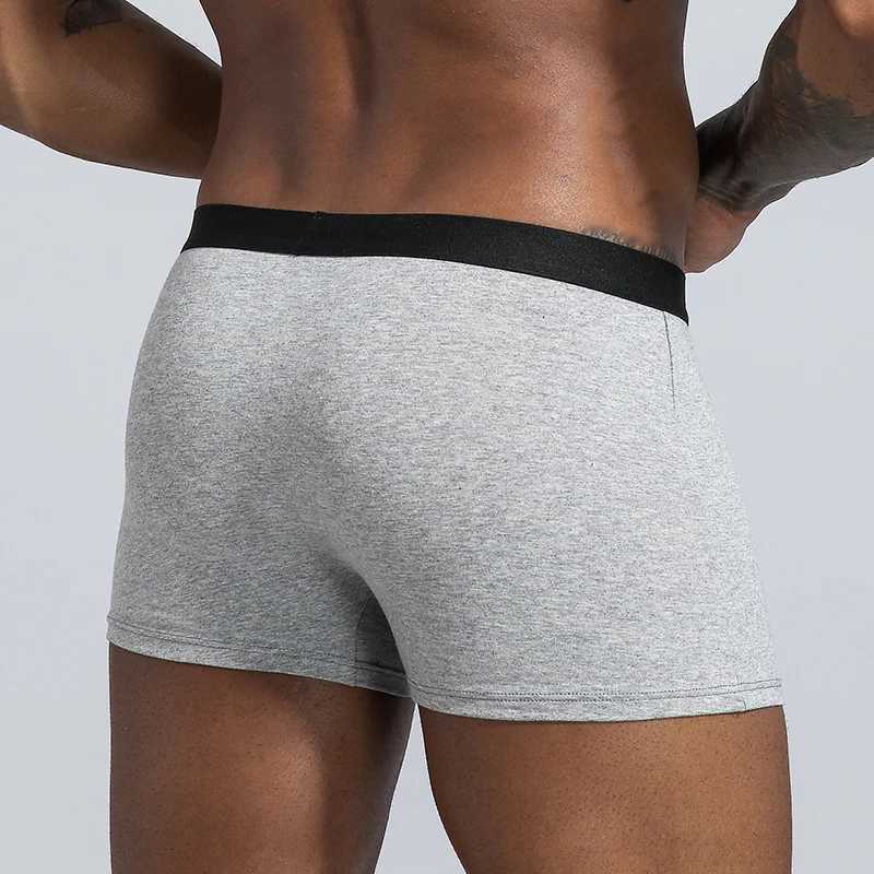 Cotton mens underwear boxing shorts mens underwear sexy underwear breathable mens underwear U-Convex design X241207