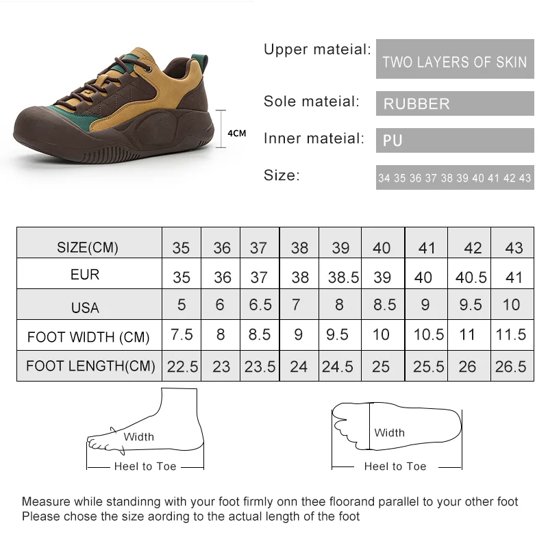 AIYUQI Women Sneakers Retro Spring Slip Women Vulcanized Shoes Genuine Leather Large Size 41 42 43 Women Shoes