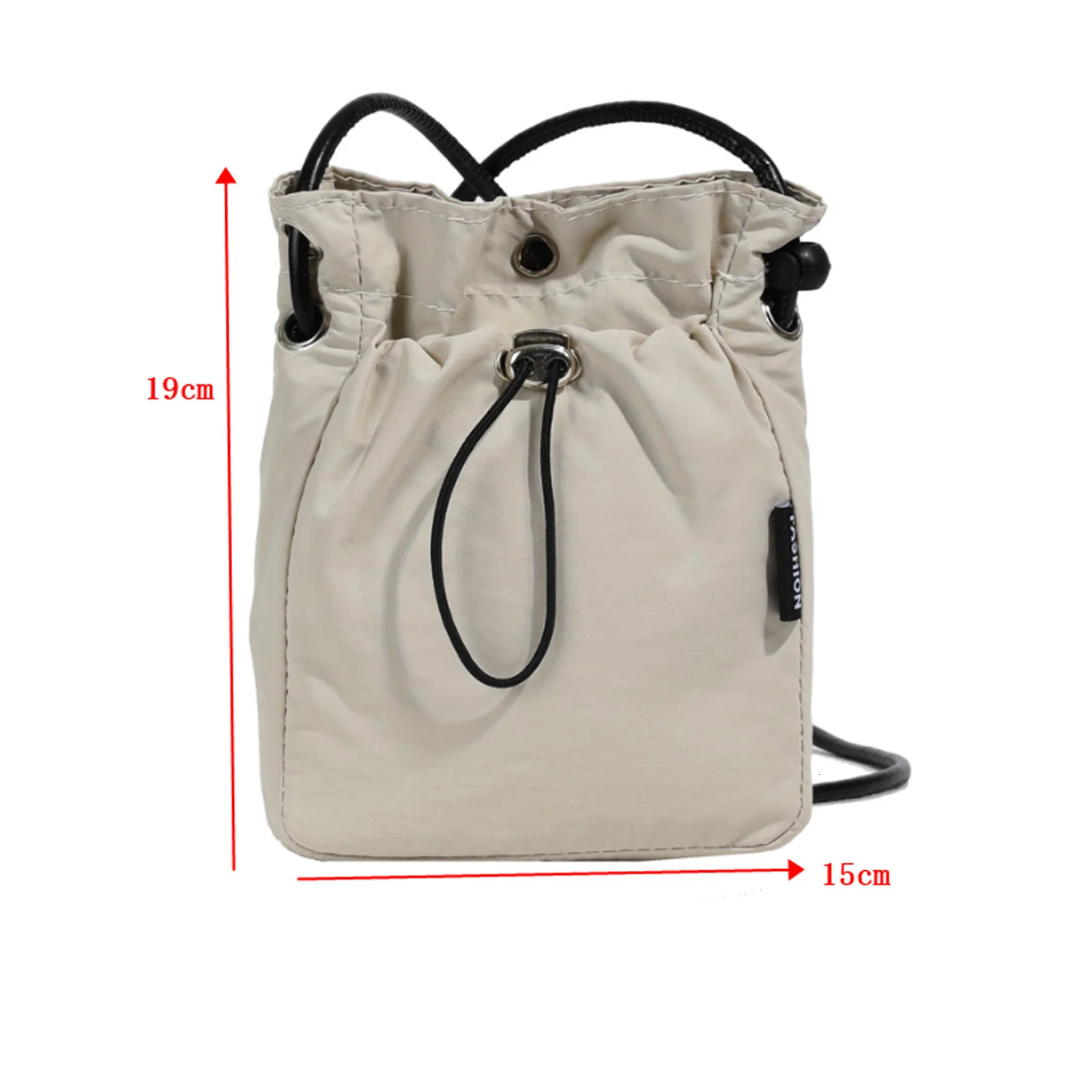 Small square drawstring messenger bag mens mini travel casual lightweight cross body mobile shoulder 241206