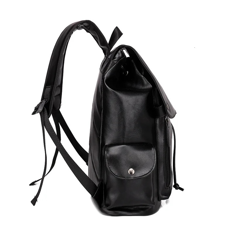 Fashion leather mens backpack business mens notebook bag Daypacks large capacity travel college backpack Rucksack 241206