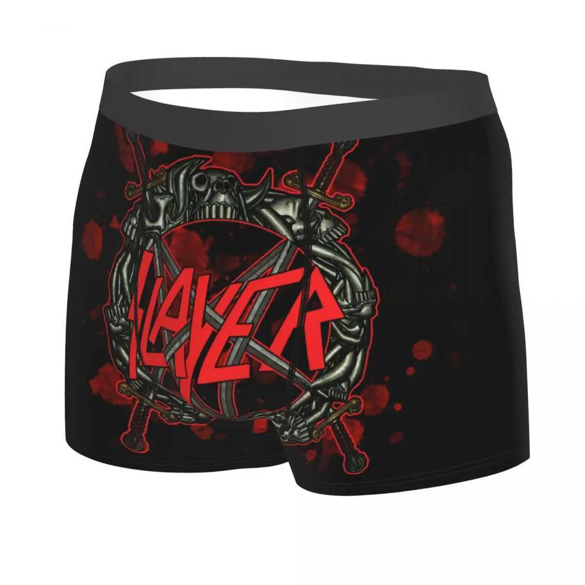 Customized Heavy Metal Rock Killer Boxing Shorts Mens Whiplash Strap Underwear X241207