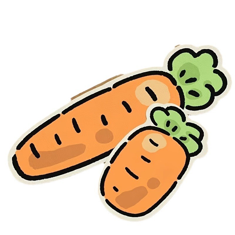 Cartoon Carrot Diatom Mud Kitchen Floor Mats Absorbent Quick-drying Non-slip Bathroom Door Mats Easy To Care For