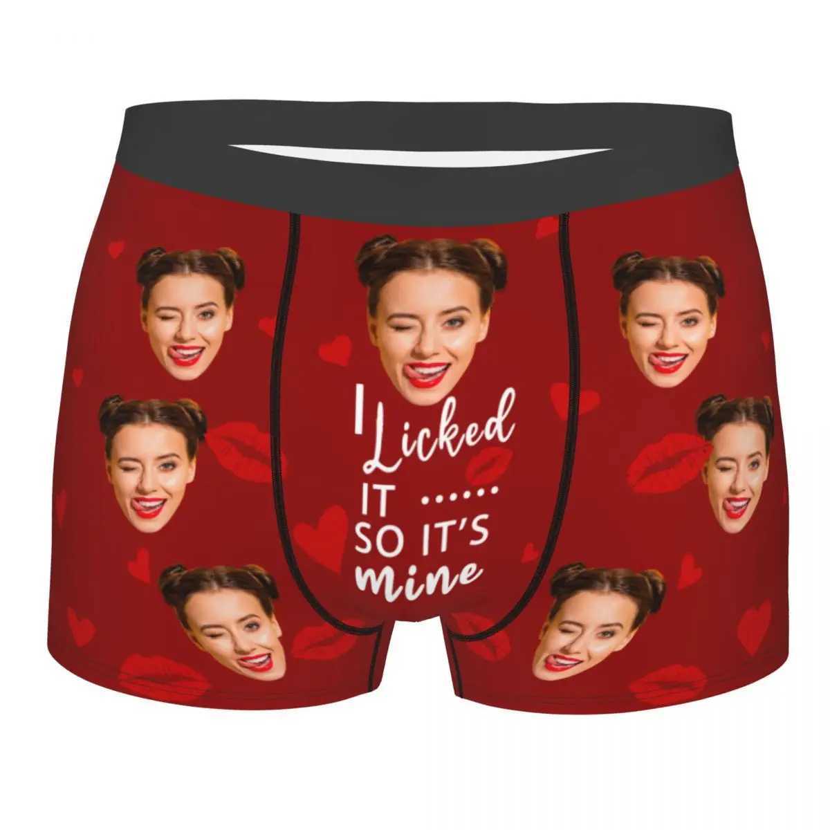Mens Customized Christmas Gifts Mens Boxing Underwear Fun Facial Photos Personalized Underwear Boxer Briefing Gag Mens Gifts X241207