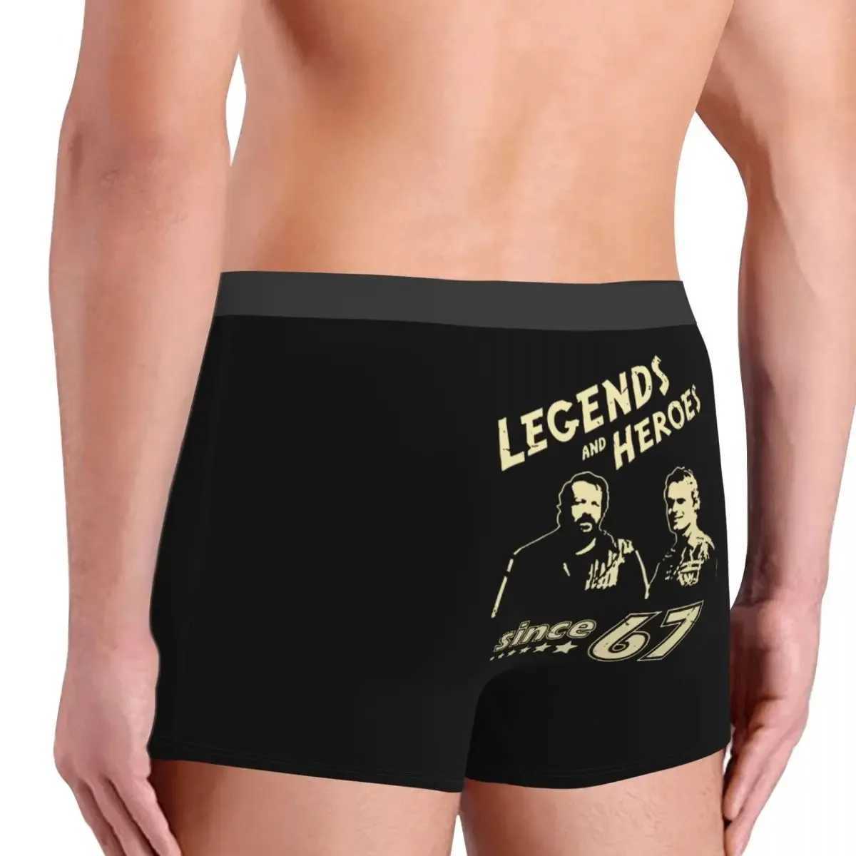 Mens boxer shorts underwear Bard Spencer legend and hero since 67 breath underwear Terence Hill mens sexy underwear X241207