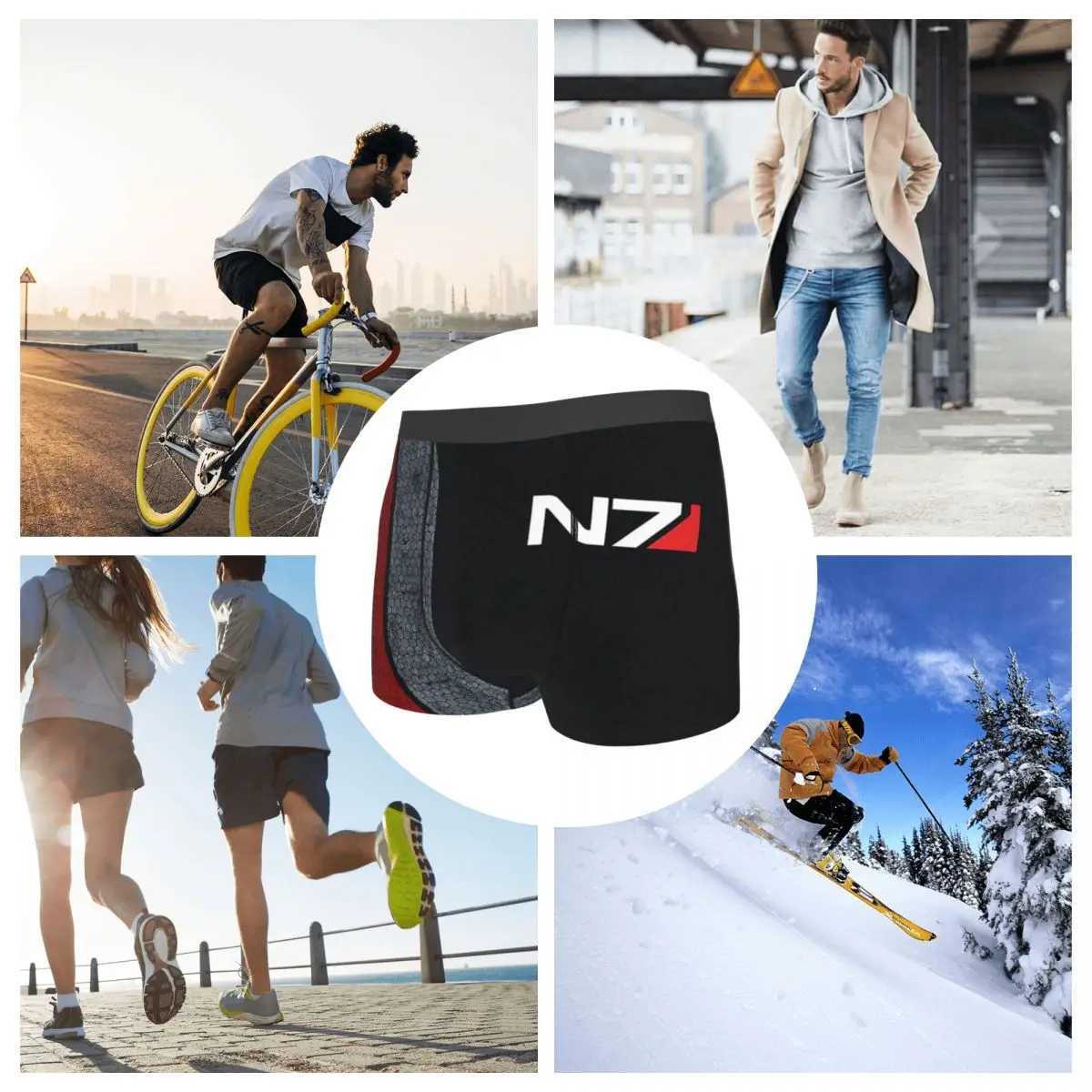 N7 Art Quality Effect Underwear Breathable Underwear Mens Underwear Comfortable Shorts Boxing Underwear X241207