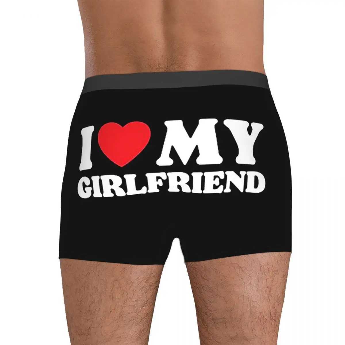Boxing underwear shorts I love my girlfriends underwear mens Ventilat underwear mens boyfriend gift X241207