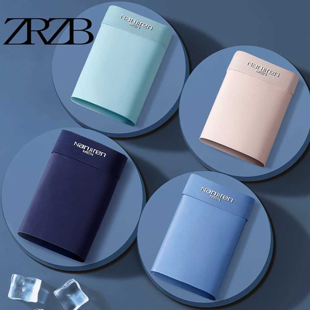 Brand Mens Underwear Graphene 3A Antibacterial Underwear Ice Silk Mens Boxing Shorts Moisture Absorbing Elastic Mens Underwear X241207