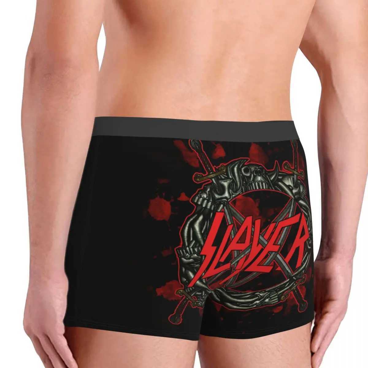 Customized Heavy Metal Rock Killer Boxing Shorts Mens Whiplash Strap Underwear X241207