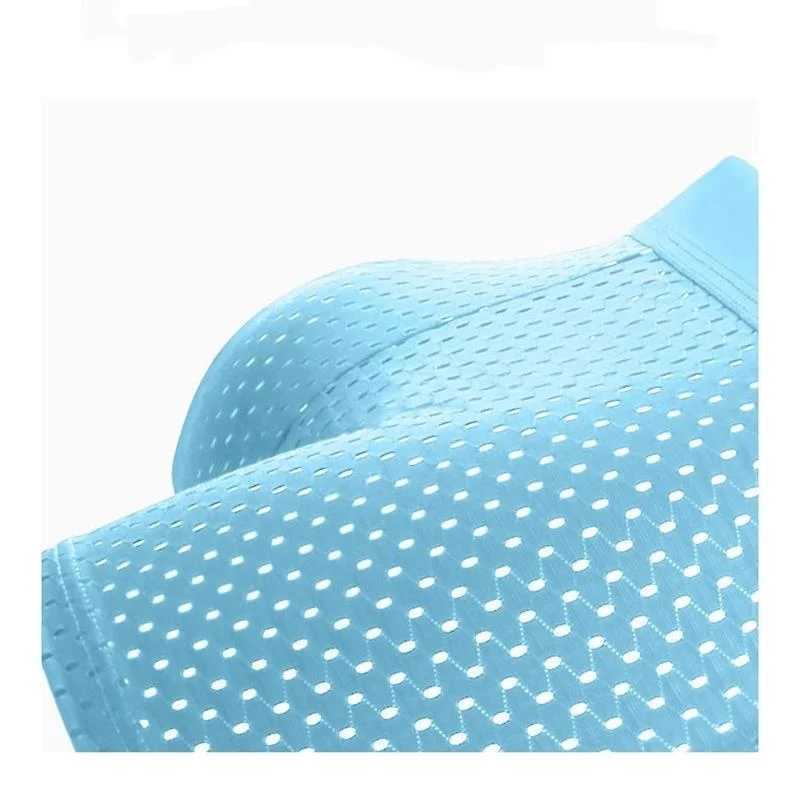 5 pieces/mens underwear summer silk underwear plus size underwear cool breathable sexy boxing underwear net comfortable underwear L-5XL X241207