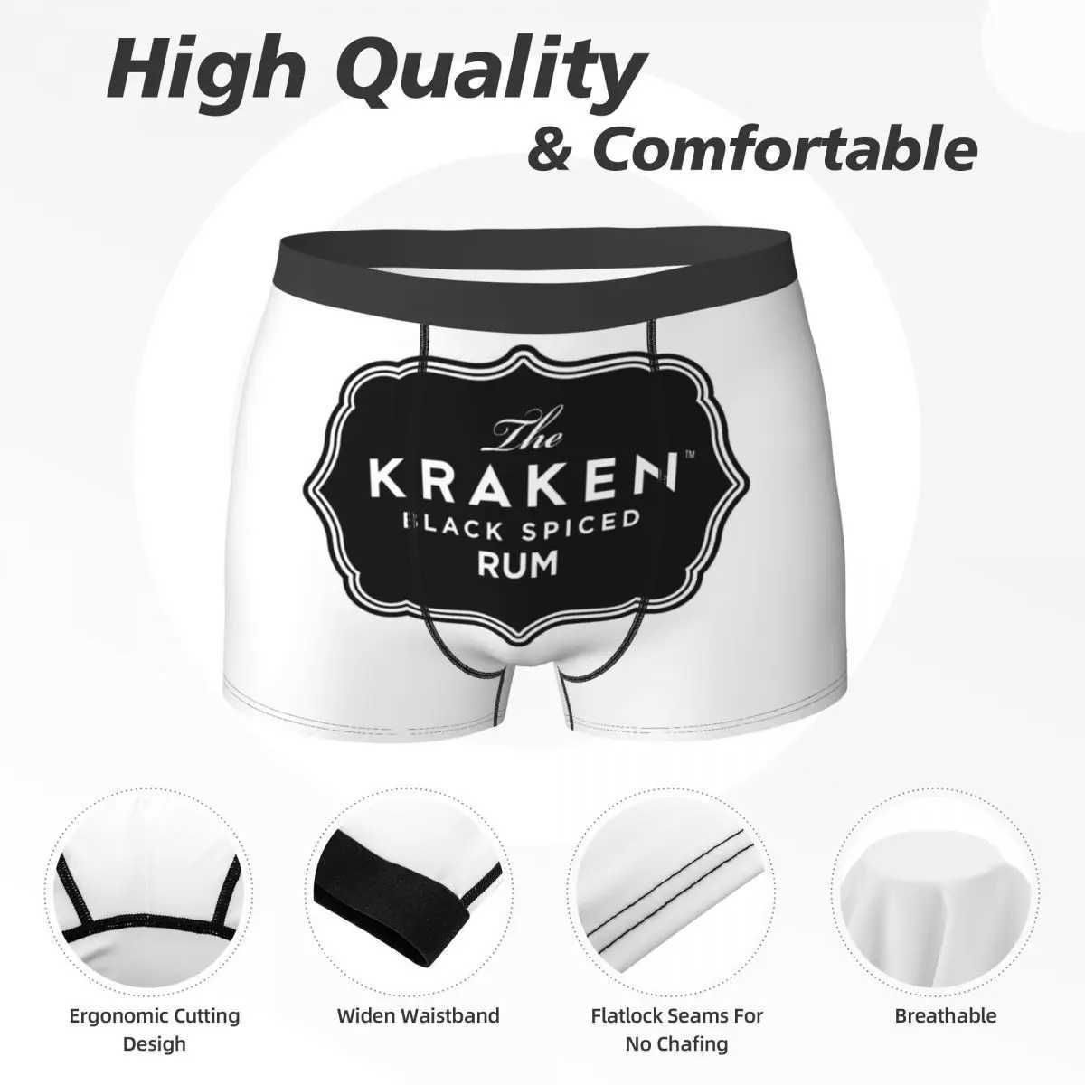 Boxing underwear shorts Kraken rum underwear mens comfortable underwear mens boyfriend gift X241207