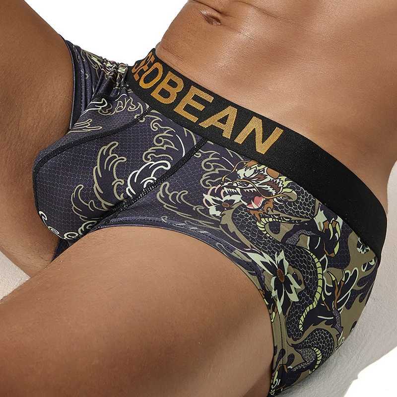 Mens Boxer Comfortable Breathable Underwear Printed Fashion Shorts Family Mens Boxer X241207