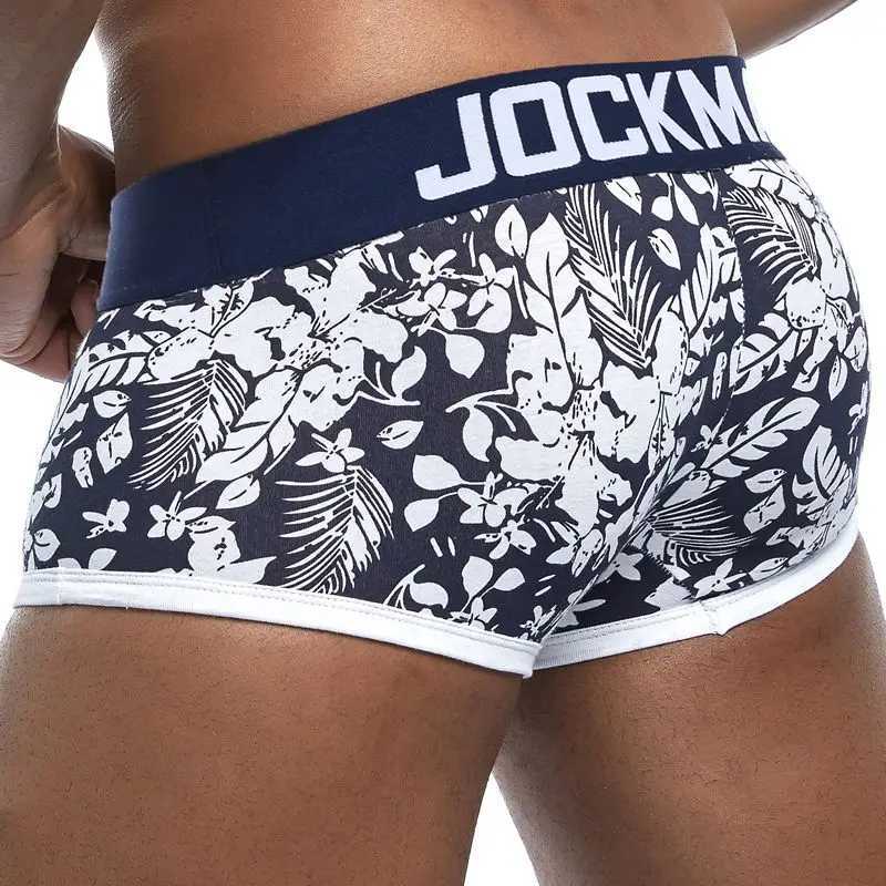JOCKMAIL high-quality cotton mens underwear fashionable low waist plus size boxer shorts solid color belt mens underwear X241207