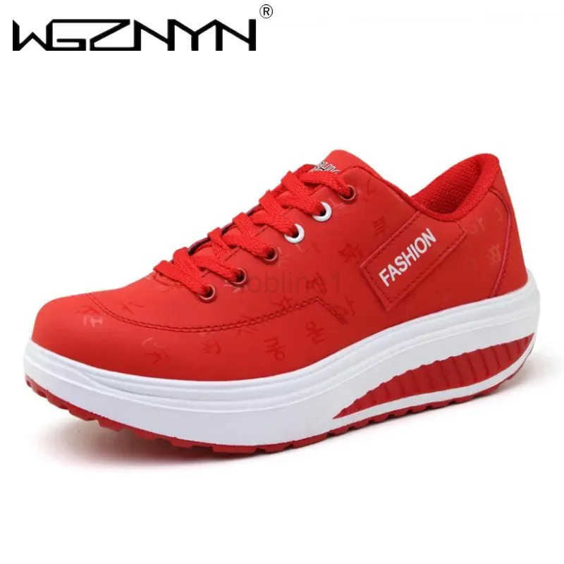 Wen Sneakers Solid Wedge Casual Sport Shoes Wan Sneakers Wen Outdoor Shoes Wan Lace-up Fem Sneakers Zapatillas Mujer Z250318