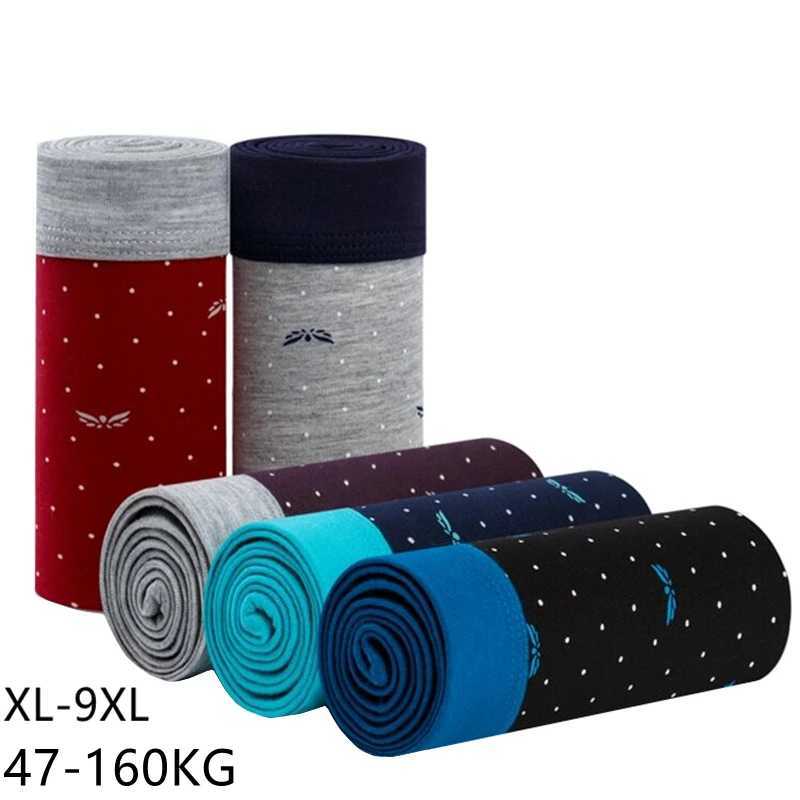 Mens underwear large 7XL 8XL 9XL underwear mens seamless underwear mens boxing shorts printed boxing mens cotton wrapped underwear X241207