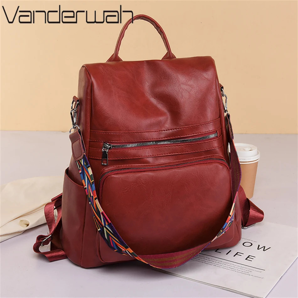 Womens backpack womens large backpack teenage girls large backpack PU leather womens large capacity shoulder bag Mochila Feminina 241206