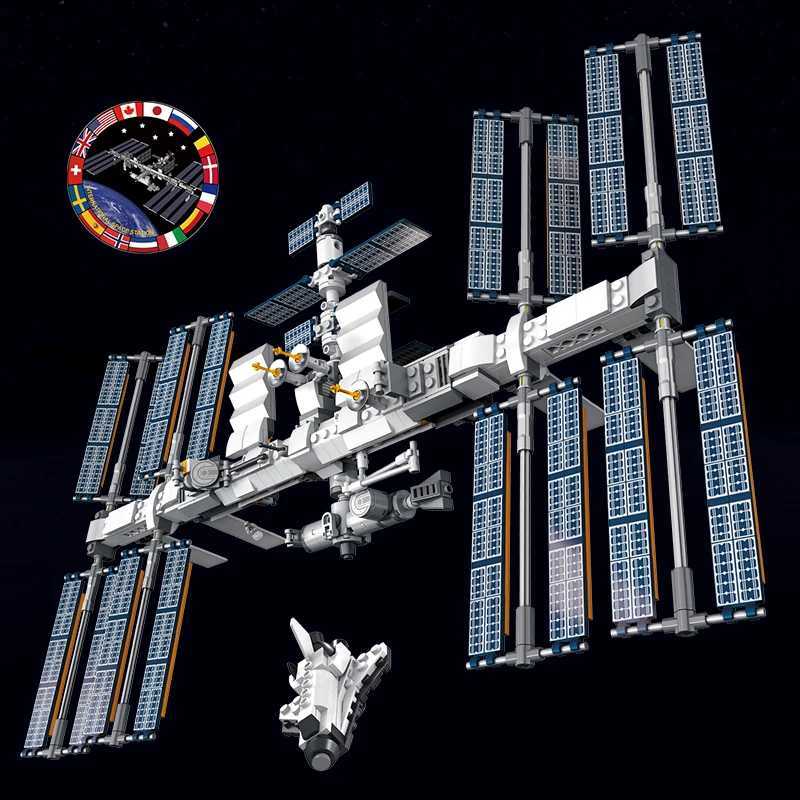 21321 Creative International Space Station Block Set Suitable for adt holiday gifts and childrens birthday gifts 876 Pieces C251230