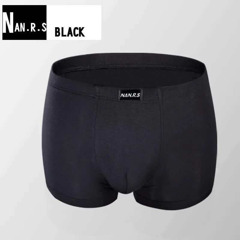 Mens underwear boxing shorts bamboo fiber solid color mens underwear breathable mens underwear Pantalones Para Hombres new X241207