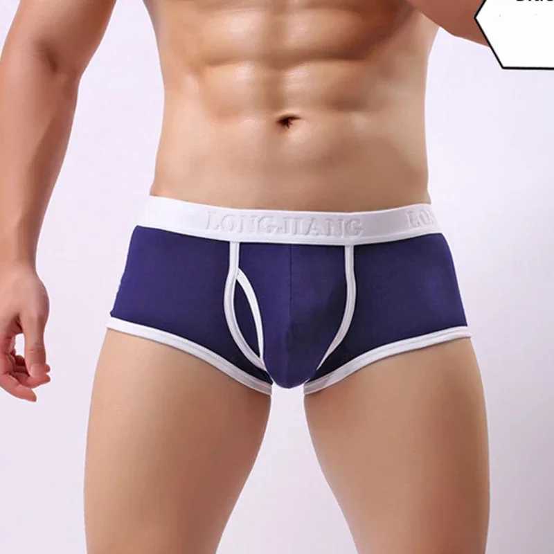 Mens boxing cotton underwear hot mens underwear breathable underwear mens sports underwear shorts comfortable boxer X241207