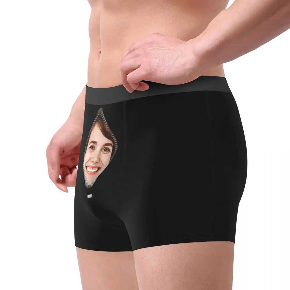 Customized personalized facial photos mens long underwear boxing underwear shorts printed soft underwear mens S-XXL X241207