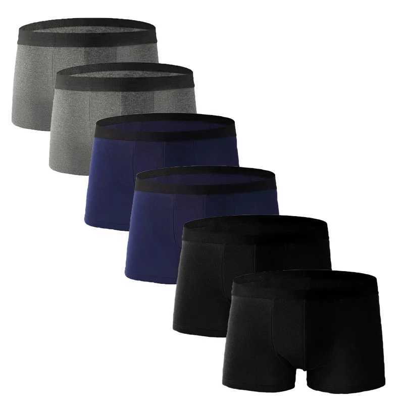 Yeah. Fine 2024 Panties Pack Mens Cotton Underwear Box Sliding Set Mens Boxer and Underwear Suitable for Mens Luxury Shorts Set X241207