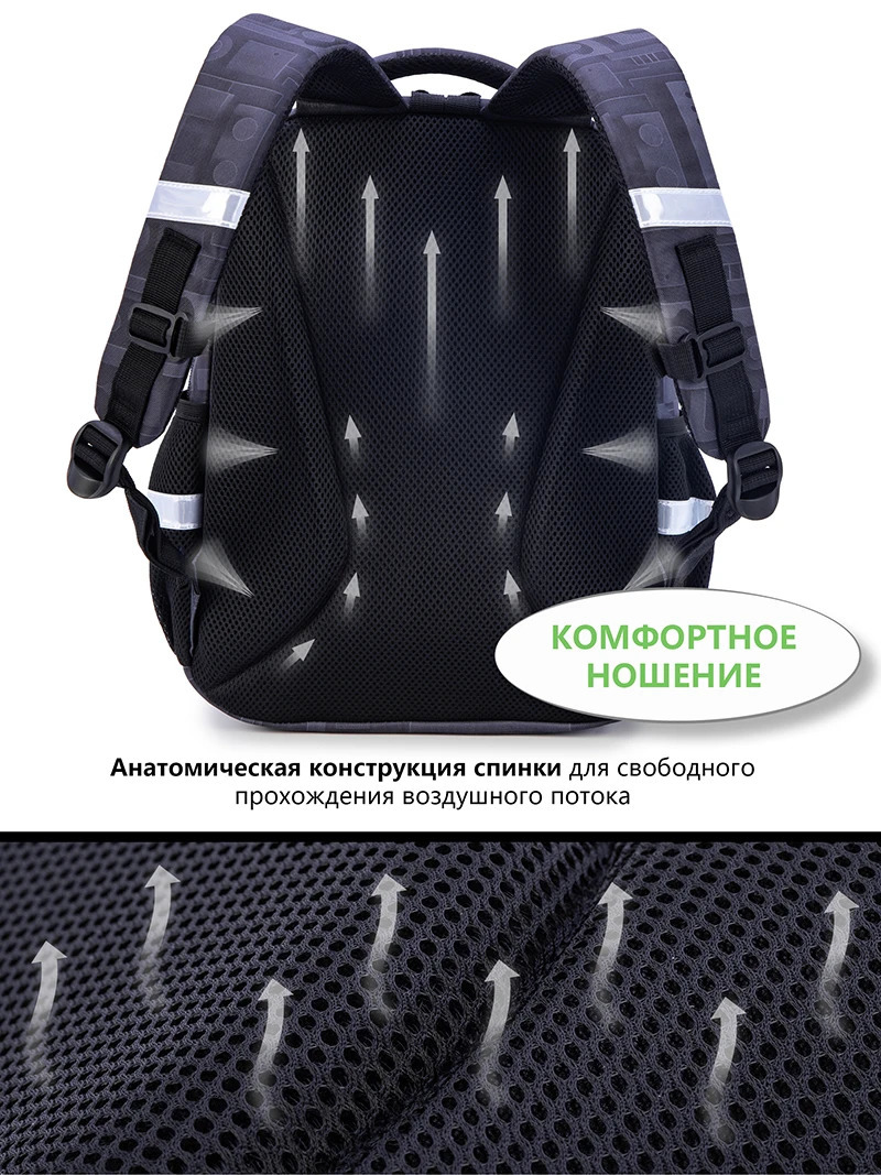 Russian cartoon school backpack suitable for orthopedic backpacks rens backpacks and student backpacks for ren in grades 1-2 241206