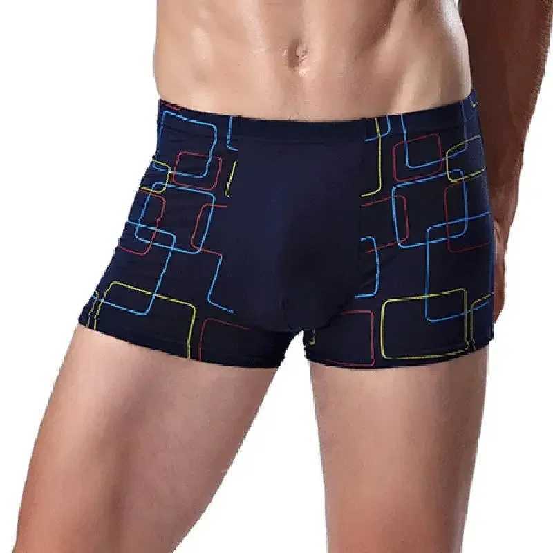 Mens Boxing Shorts Modal Underwear Sexy Striped Underwear Breathable Boxing Bamboo Fiber Underwear Mens Underwear L-7XL X241207