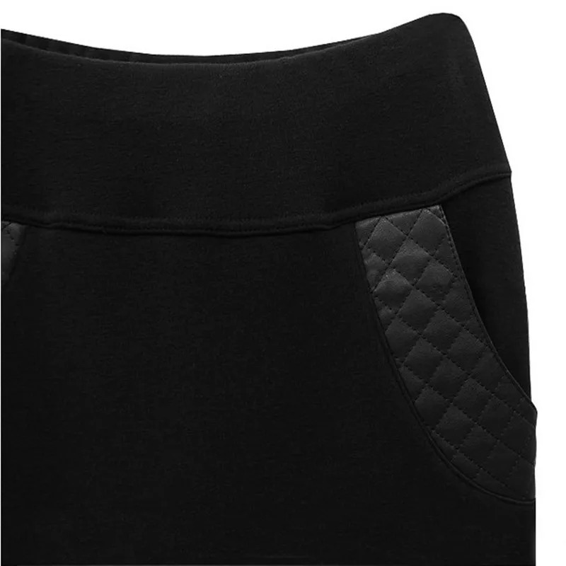 M-6XL Plus size velvet thick winter warm wool leg womens coat fake two-piece high waist push up legion 241206