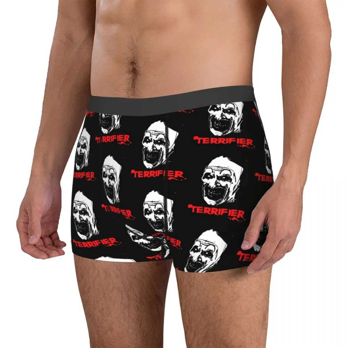 Terrifier Mens Boxer Underwear Horror Movie High Breathable Underwear High Quality Printed Shorts Birthday Gift X241207