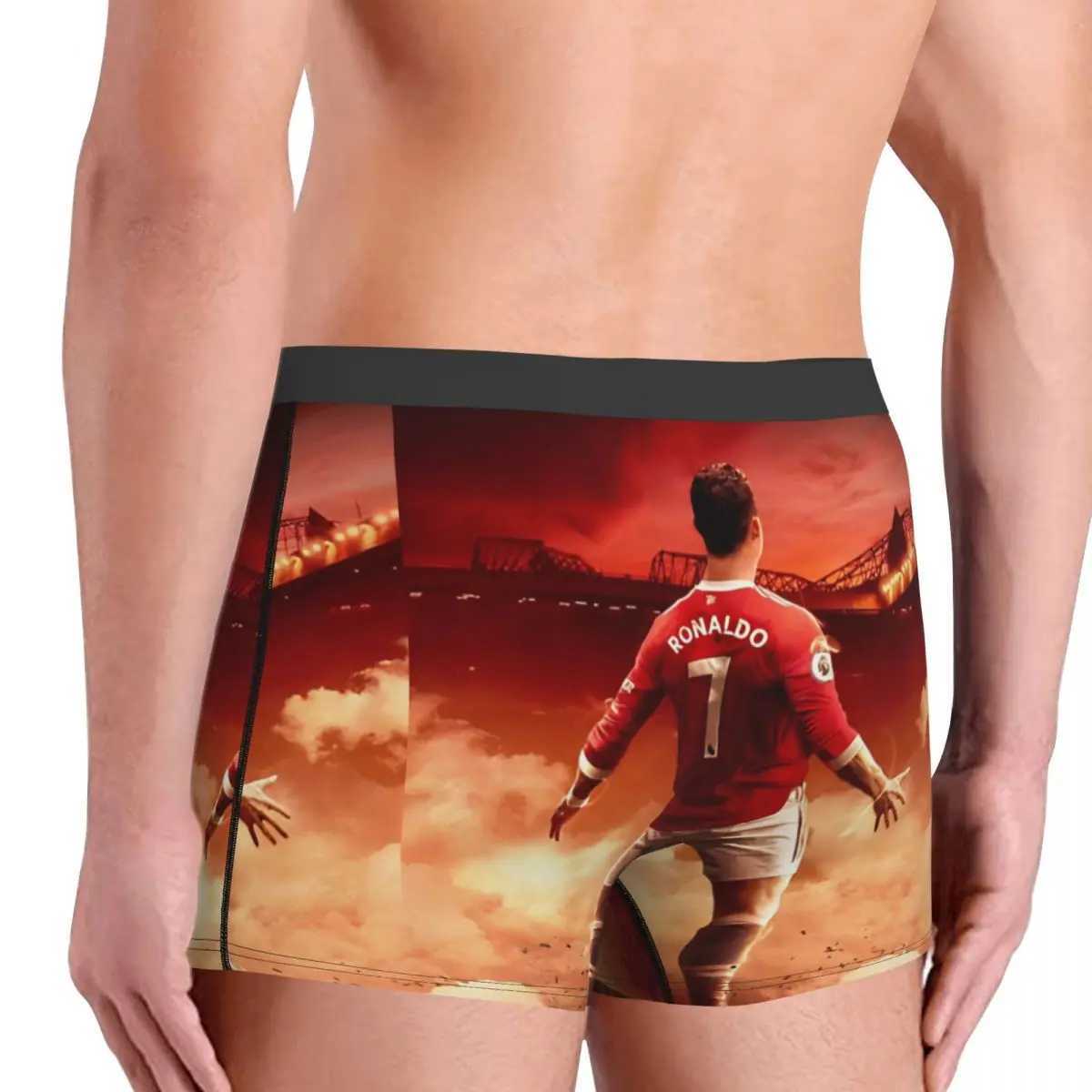 Mens Boxing Shorts Underwear Ronaldo CR7s Breathable Underwear Mens Fun S-XXL Underwear X241207