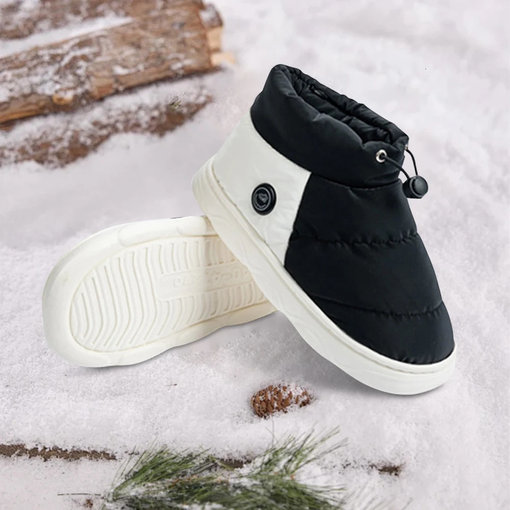 Neutral warm foot shoes with 3-layer heated womens shoes rechargeable warm snow boots suitable for home offices 241206