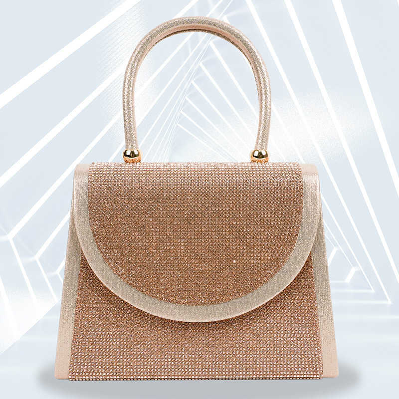 Clutch Bag New Fashionable Diamond Handbag for Womens Banquet Handheld Dress Evening Dress Ktv Princess Bag 240920