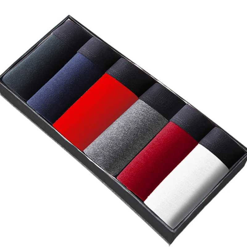 Cotton mens underwear boxing shorts mens underwear sexy underwear breathable mens underwear U-Convex design X241207