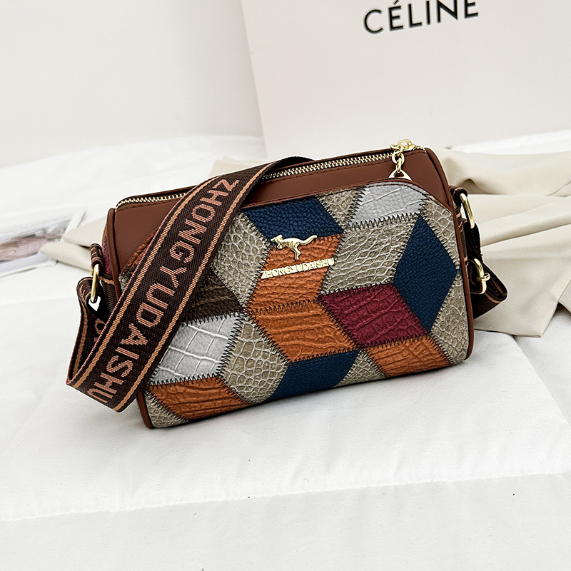 New High-quality Soft PU Leather Women's Shoulder Bag Women's Crossbody Bag Fashionable Trend European And American Retro Designer Crossbody