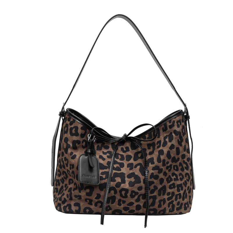 Women's Hobo Handbag with Leopard Print - Cheetah Pattern Large Shoulder Tote Bag Valentine's Day
