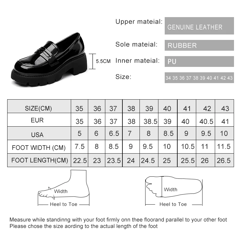 AIYUQI Loafers Shoes Women Genuine Leather Spring Platform Women Plus Size Shoes British Style Fashion Green School Shoes Women