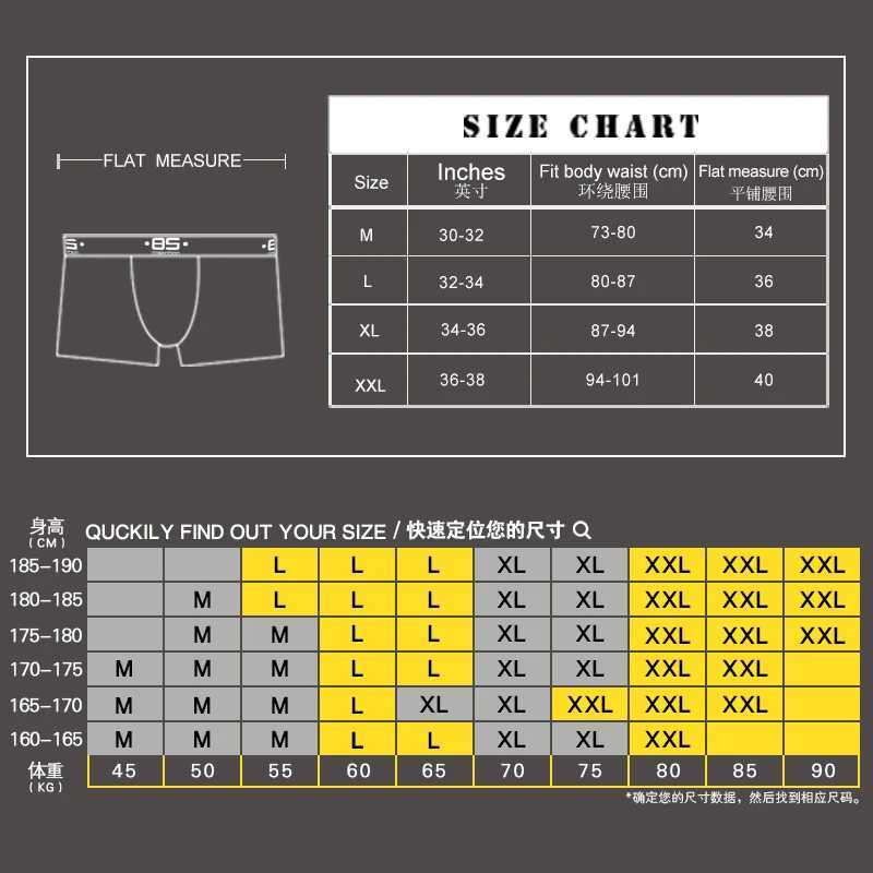 4-piece/batch mens boxing shorts cotton mens underwear Cueca sexy boxing mens underwear sports breathable mens underwear set X241207