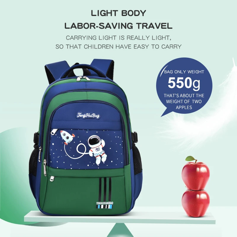 Shoulder Bag Primary School Boys School Boys 1 2 3 4 5 6 Grades 6-12 Years Astronaut Laptop Backpack Wate 241206