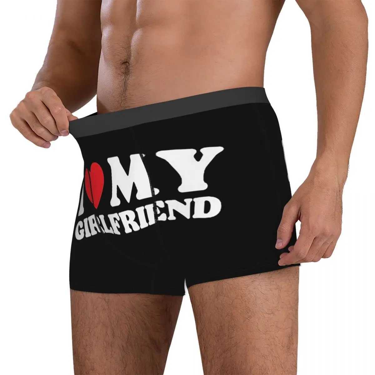 Boxing underwear shorts I love my girlfriends underwear mens Ventilat underwear mens boyfriend gift X241207