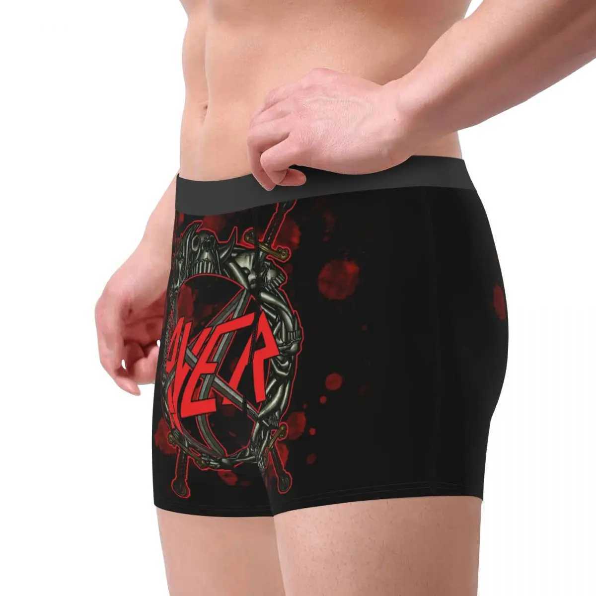 Customized Heavy Metal Rock Killer Boxing Shorts Mens Whiplash Strap Underwear X241207