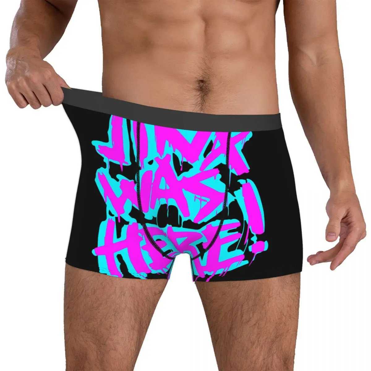 Jinx is a cool man here boxer underwear lingerie mysterious alliance animation highly breathable sexy shorts gift creativity X241207