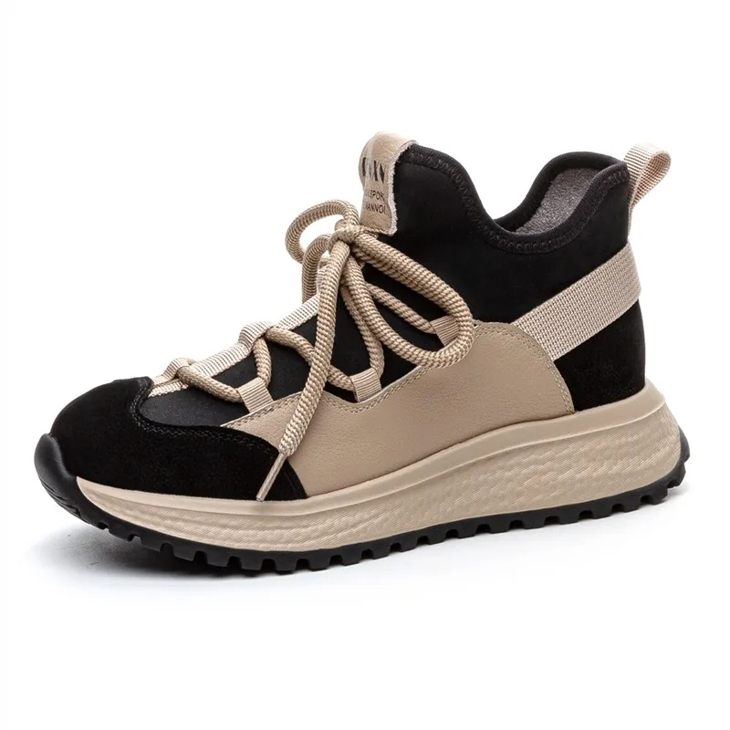 AIYUQI Women's Sneakers Retro Genuine Leather Forrest Gump Shoes Women's Platform German Training Shoes Women